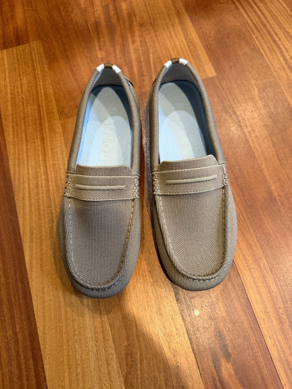 Rothy's women’s  Slip-On Penny Loafers in Khaki. Worn twice